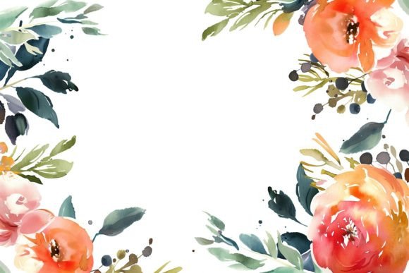 Download Watercolor Floral Frame - Watercolor floral frame Collection