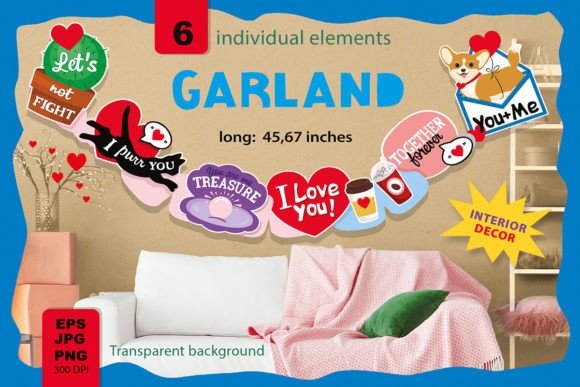 Download Garland for Interior Decor - Interior decor Collection