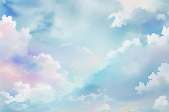Download Sky Blue Watercolor Digital Paper - Digital paper Collection