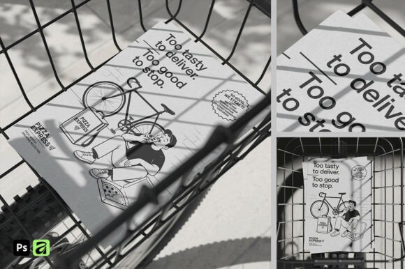 Download Bicycle Basket Flyer Mockup - Mockup Collection
