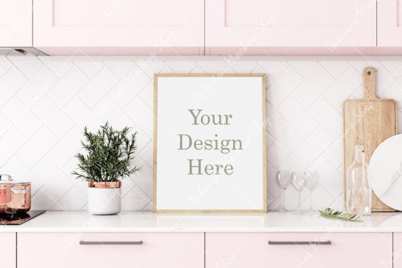 Download Mockup, Frame Mockup Kitchen Room - Mockup Collection