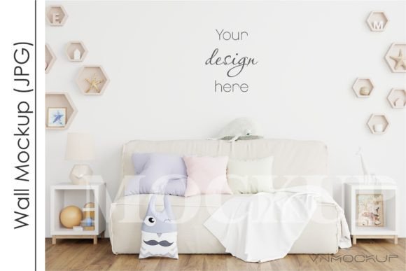 Download Kids Room Mockup, Nursery Wall Mockup - Mockup Collection