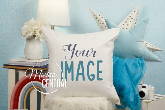 Download Children's Nursery Baby Mockup Pillow - Mockup Collection