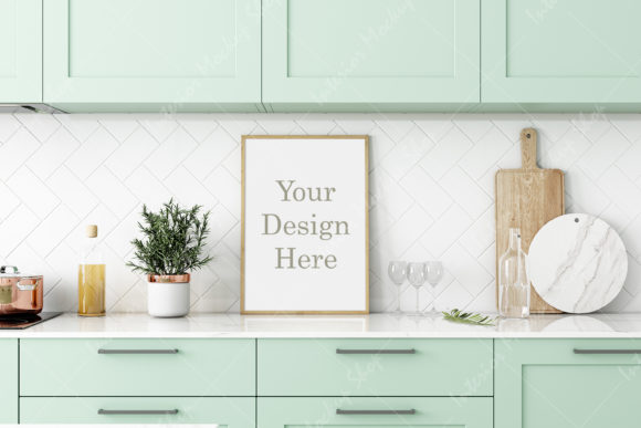 Download Frame Mockup, Kitchen Mockup - 810 - Mockup Collection