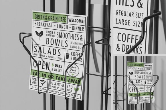 Download Rotating Wire Display with Flyer Mockup - Mockup Collection