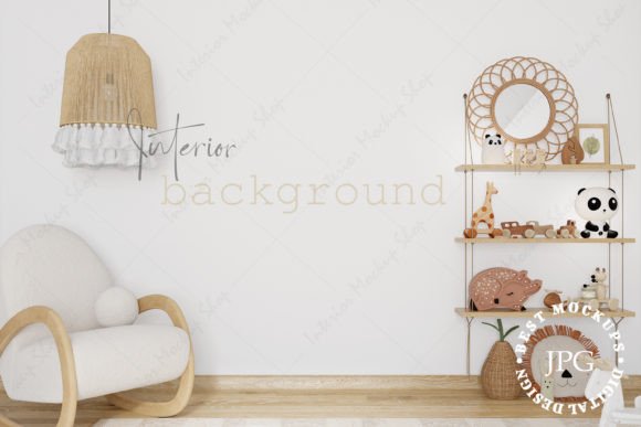 Download Blank Wall, Kids Room Mockup - Mockup Collection