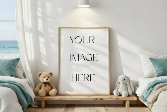 Download Ocean View Nursery Frame Mockup - Mockup Collection