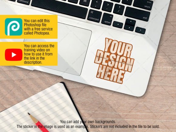 Download Laptop Sticker Mockup Psd Smart Object - Mockup Collection
