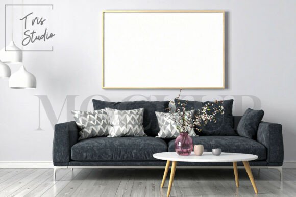 Download Framed Art Mockup by Sofa - Mockup Collection