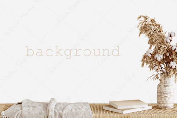 Download Mockup, Boho Interior Background - Mockup Collection