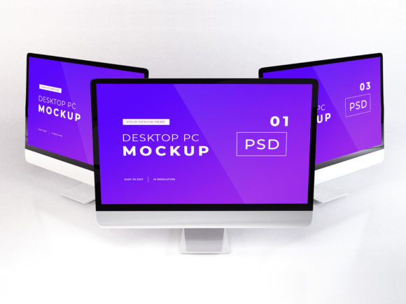 Download Realistic Apple IMac PC Mockup Photoshop - Mockup Collection