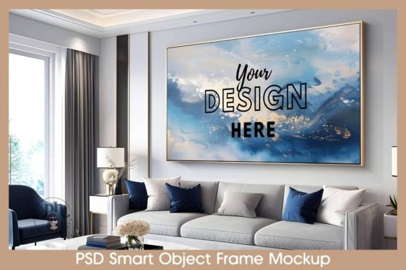 Download Horizontal Frame TV Art Mockup - Mockup Collection