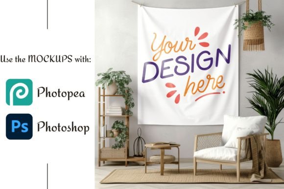 Download 60x80 Inches Wall Tapestry Mockup - Mockup Collection