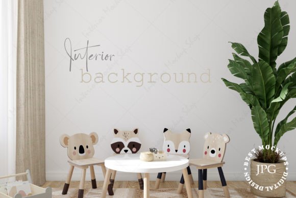 Download Blank Wall, Kids Room Mockup - Mockup Collection