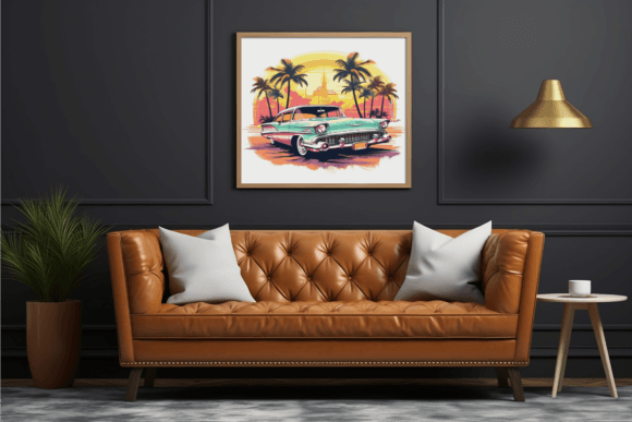 Download Wood Frame Mockup and Soft Leather Sofa - Mockup Collection