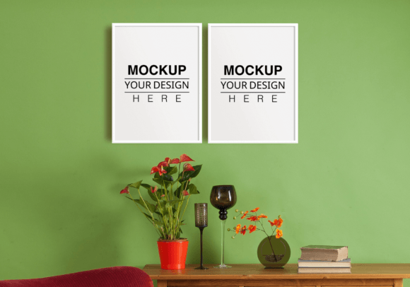 Download Boho Interior Design, Poster Mockup - Mockup Collection
