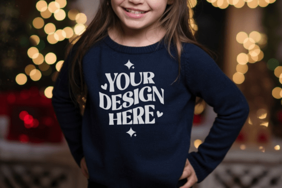 Download Christmas Gildan 18000b KIds Mockup - Mockup Collection