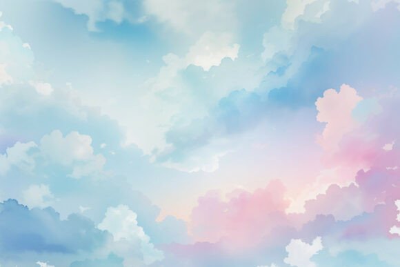 Download Sky Blue Watercolor Digital Paper - Digital paper Collection
