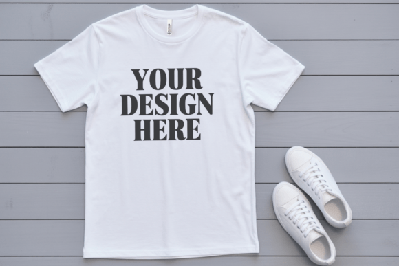 Download Bella Canvas 3001T Flat Lay Kids Mockup - Mockup Collection