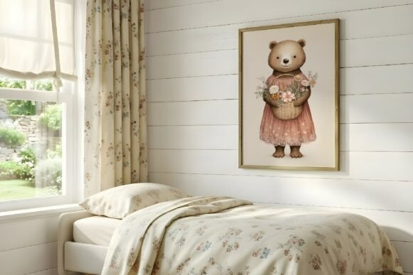 Download French Country Kids Bedroom Frame Mockup - Mockup Collection