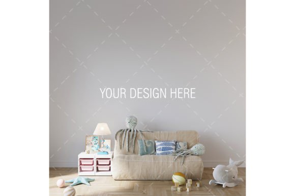 Download Baby Room Wall Mockup, Baby Room Design - Mockup Collection