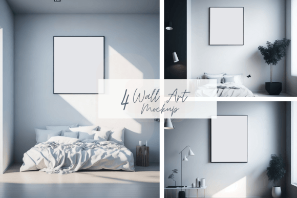 Download Wall Art Mockup PSD Template: PSD &amp; JPG - Mockup Collection