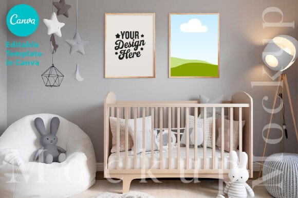 Download Nursery Interior Frame Mockup Wall Art - Mockup Collection