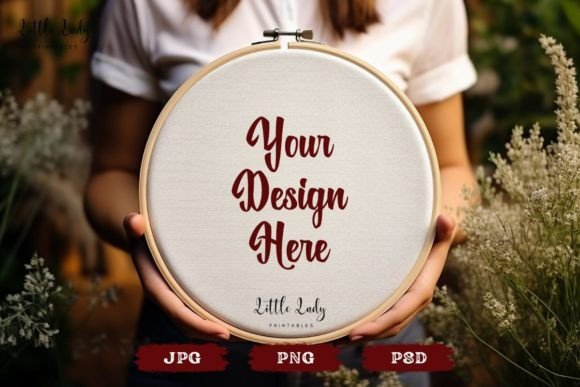 Download Embroidery Hoop Mockup Smart Object PSD - Mockup Collection
