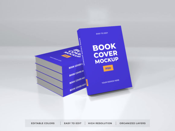 Download Realistic Book Cover Photoshop Mockup - Mockup Collection