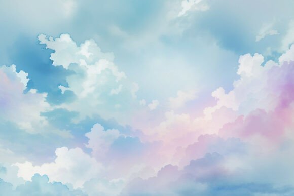 Download Sky Blue Watercolor Digital Paper - Digital paper Collection