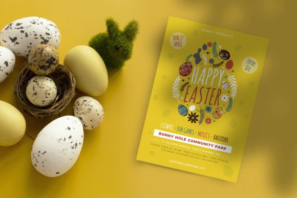 Download Easter Card Flyer Mockup - Mockup Collection