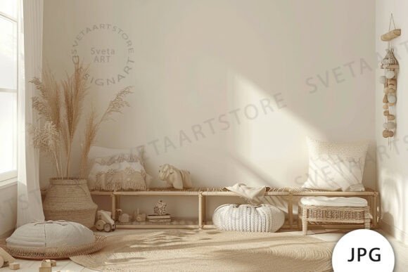 Download Kids Room Wall Mockup JPG - Mockup Collection