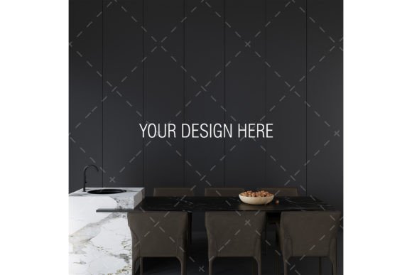 Download Kitchen Mockup, Kitchen Blank Wall - Mockup Collection