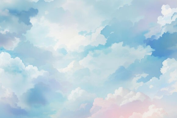 Download Sky Blue Watercolor Digital Paper - Digital paper Collection