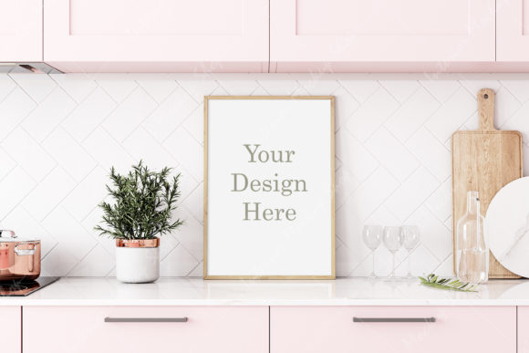 Download Frame Mockup, Kitchen Mockup - 818 - Mockup Collection