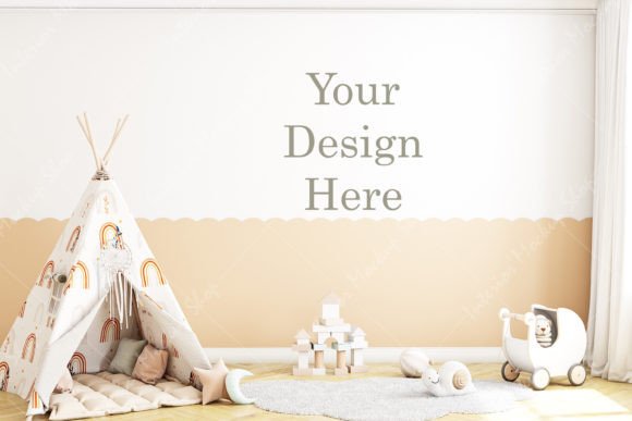 Download Blank Wall Mockup Kids - Mockup Collection