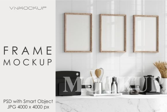 Download Kitchen Frame Mockup, Poster Mockup - Mockup Collection