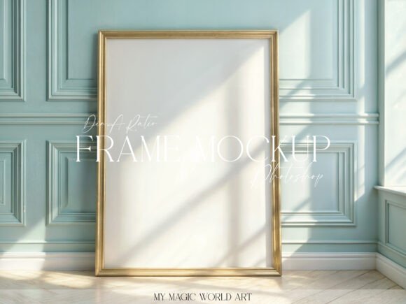 Download Interior Mockup Large Frame at the Wall - Mockup Collection