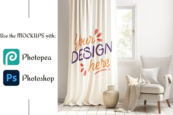 Download Window Curtains Mockup | Drapes Mockup - Mockup Collection