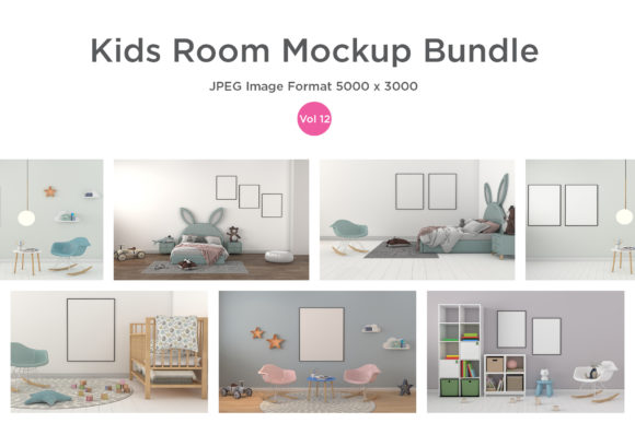 Download Kids Room Mockup Bundle Vol – 12 - Mockup Collection