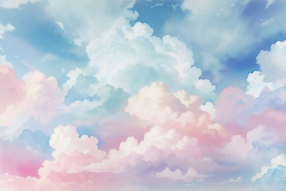 Download Sky Blue Watercolor Digital Paper - Digital paper Collection